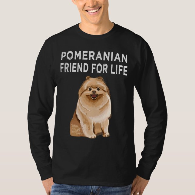 Pomeranian Friend For Life Dog Friendship T-Shirt (Vorderseite)