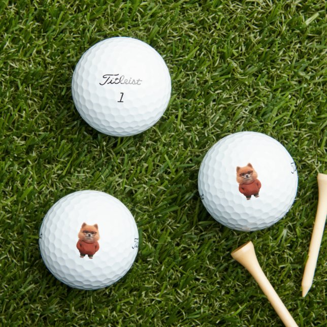 Pomeranian Golf Balls Golfball (Insitu Gras)
