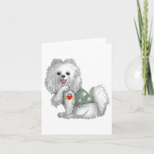 Pomeranian Ich liebe Mama Tattoo Hund Shirt Lustig Karte