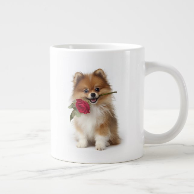 Pomeranian Love Jumbo-Tasse (Rechts)