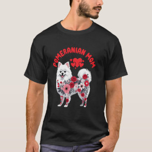 Pomeranian-Mama Muttertag Hundeliebhaber Design Fü T-Shirt