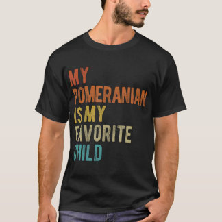 Pomeranian Mama Papa Hunde Liebhaber Lustig Sarkas T-Shirt