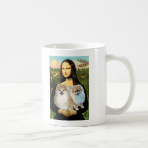 Pomeranian-Paar 3 - Mona Lisa Kaffeetasse