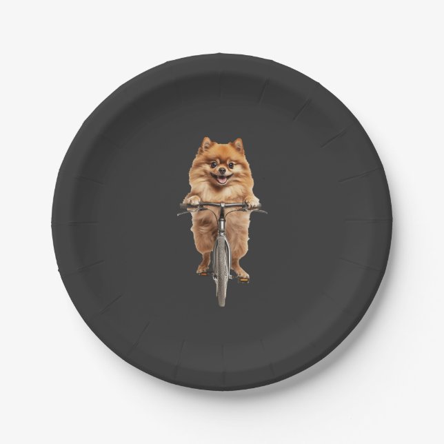 Pomeranian Pappteller (Vorderseite)