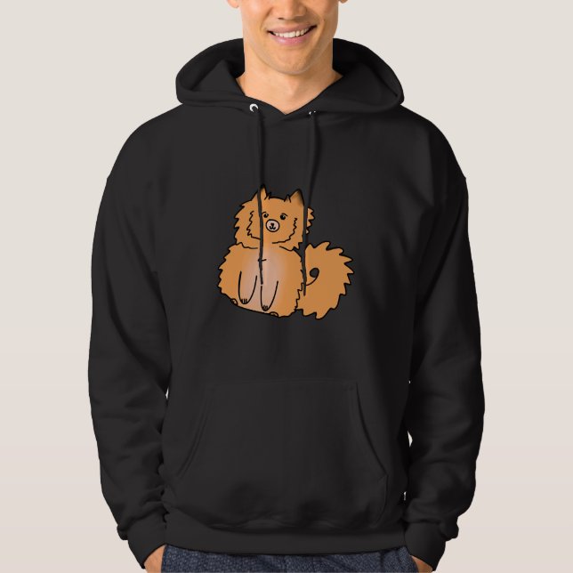 Pomeranian Puppy Dog 3 Hoodie (Vorderseite)