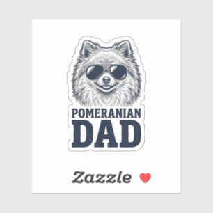 Pomeranian Vater Vintage Gravur Hunde Liebhaber De Aufkleber