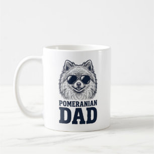 Pomeranian-Vater Vintage Gravur Hunde-Liebhaber-De Kaffeetasse