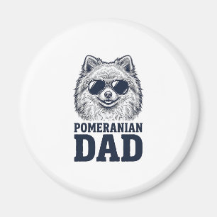 Pomeranian Vater Vintage Gravur Hunde Liebhaber De Magnet