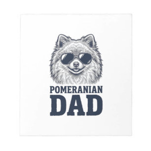 Pomeranian-Vater Vintage Gravur Hunde-Liebhaber De Notizblock