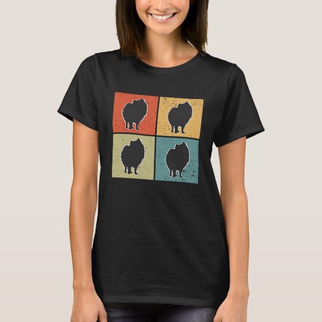 Pomeranian Vintage  4 T-Shirt (Vorderseite)