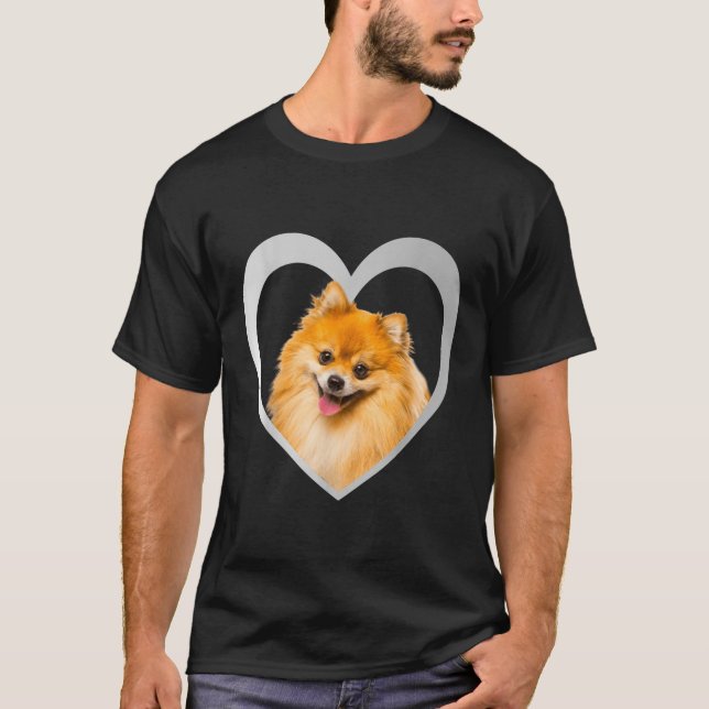 Pomeranian Zwergspitz Miniature Spitz Design Unise T-Shirt (Vorderseite)