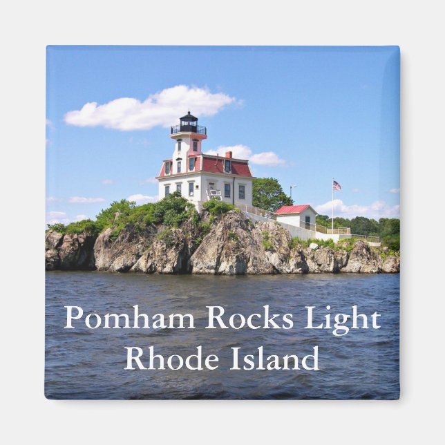 Pomham Rocks Light, Rhode Island Magnet (Vorne)
