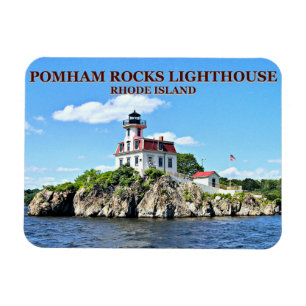 Pomham Rocks Lighthouse, Rhode Island Flexi Magnet