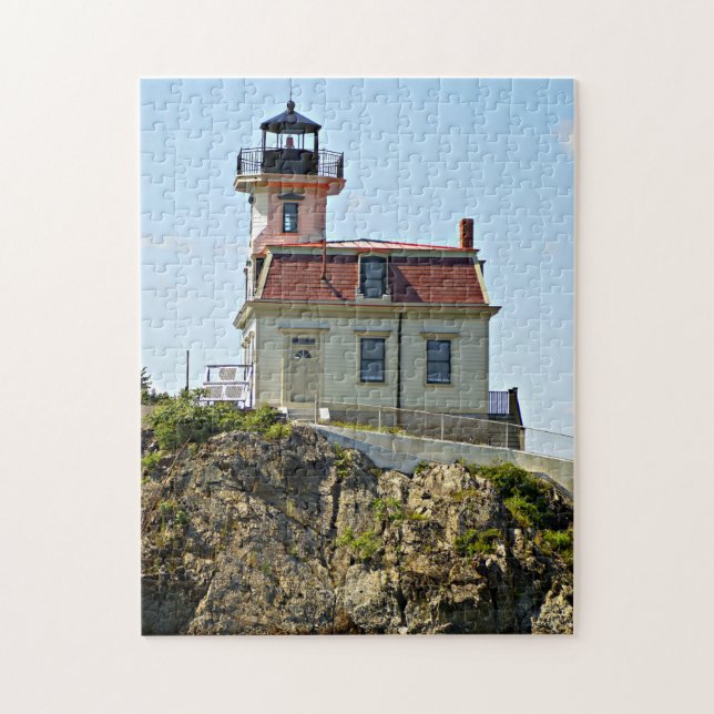 Pomham Rocks Lighthouse, Rhode Island Puzzle (Vertikal)