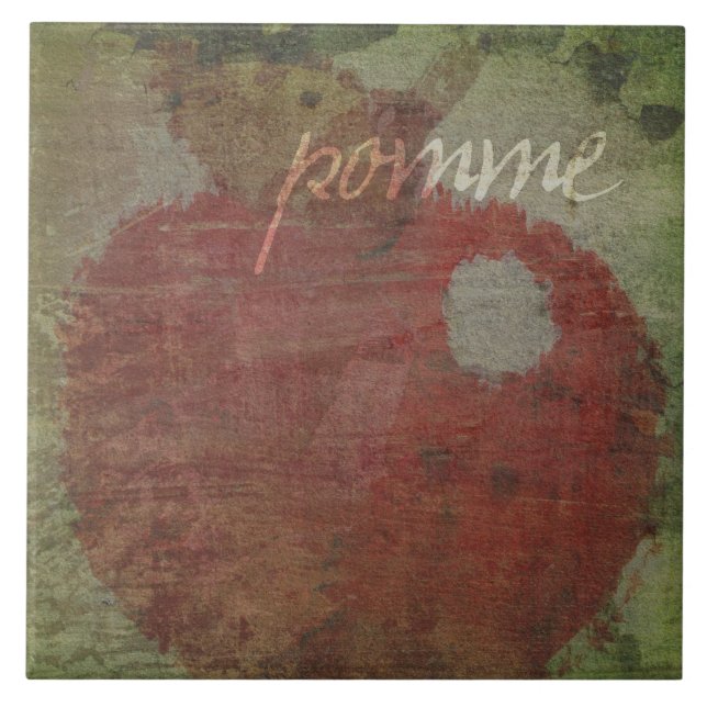 Pomme Apple Fliese (Vorderseite)