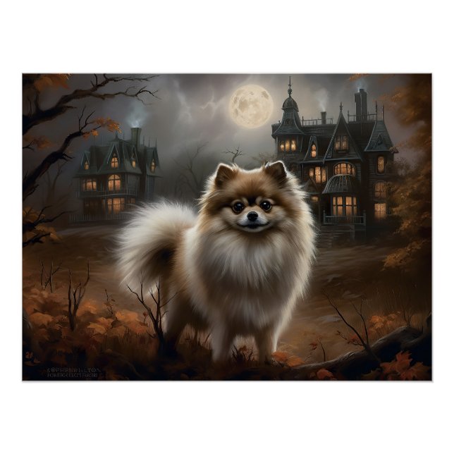 Pommersche Halloween Gruselig Poster (Vorderseite)