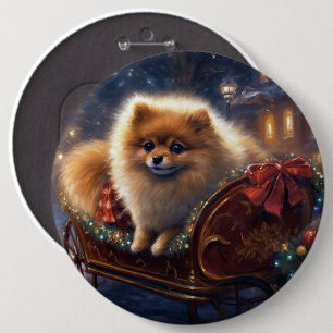 Pommersche Weihnachtsfestzeit Gebürstet Button
