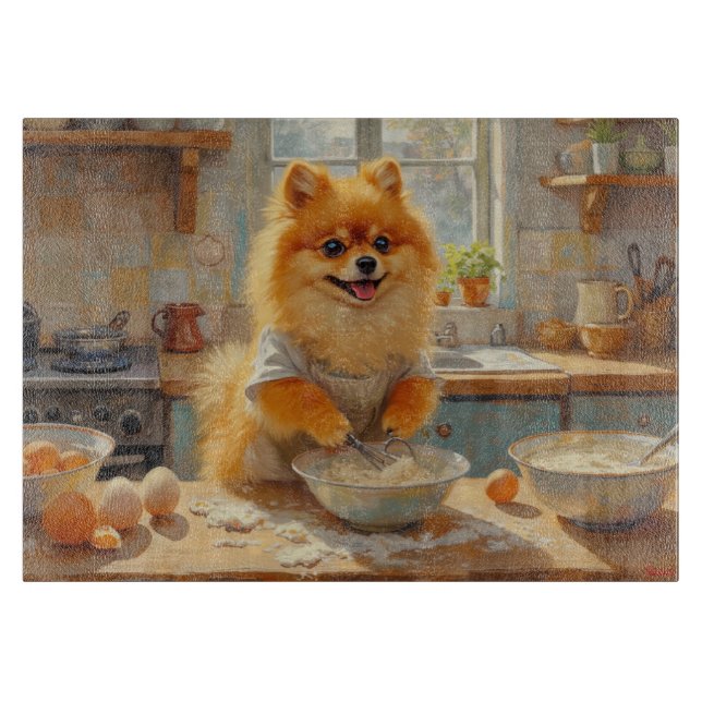 Pommersches Kochen in der Küche Schneidebrett (Vorderseite)