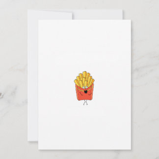 Pommes, Chips, Hot Chips Thema Einladung