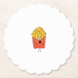 Pommes, Chips, Hot Chips Thema Untersetzer