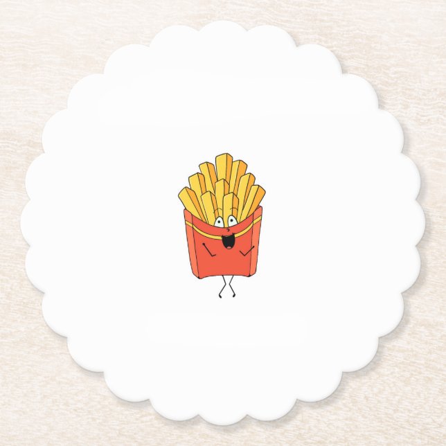 Pommes, Chips, Hot Chips Thema Untersetzer (Vorderseite)