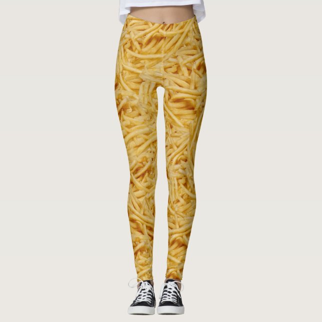 Pommes Frites auf Leggings (Vorderseite)