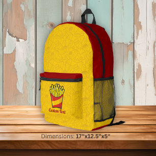 Pommes Frites Bedruckter Rucksack