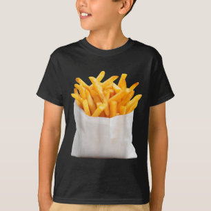 Pommes Frites braten lustiger Halloween-Essenskost T-Shirt