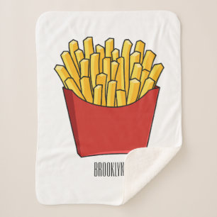 Pommes-Frites-Cartoon-Illustration Sherpadecke