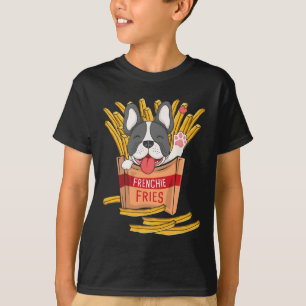 Pommes frites - Französische Bulldogge Fast Food F T-Shirt