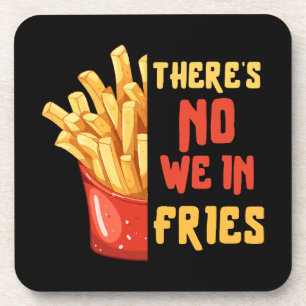 Pommes frites getränkeuntersetzer