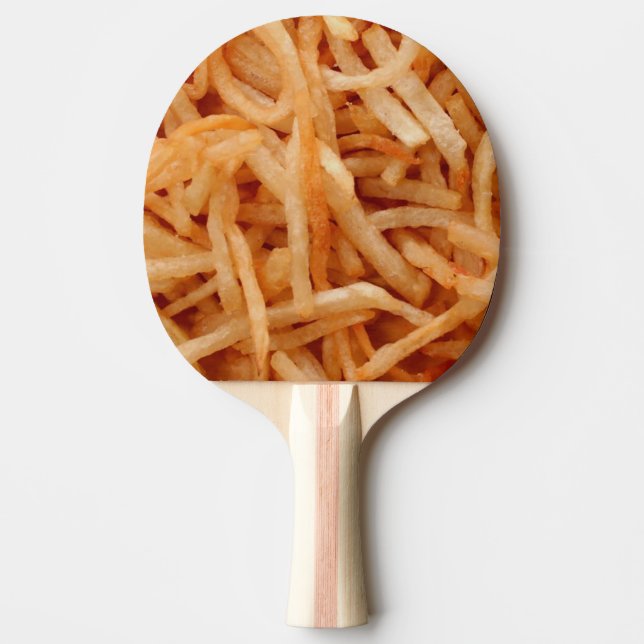 Pommes Frites Kartoffel-Fritüre Tischtennis Schläger (Vorderseite)