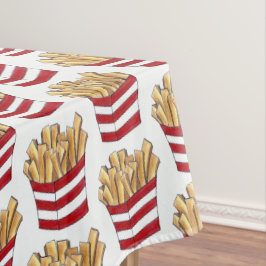 Pommes frites Kartoffeln Chips Feinschmecker Fast Tischdecke