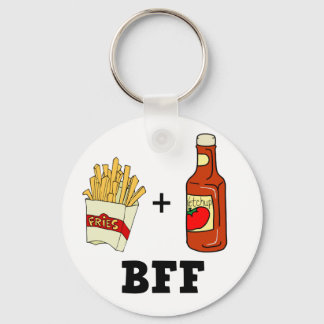 Pommes frites & Ketchup BESTE FREUNDIN Schlüsselanhänger