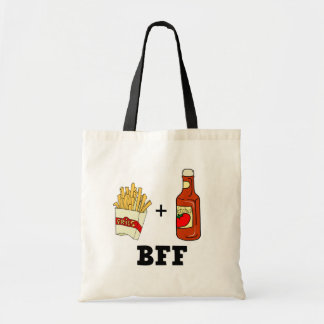 Pommes frites & Ketchup-BESTE FREUNDIN Tragetasche