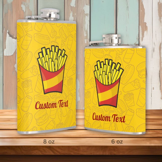 Pommes-Frites-Kolben Flachmann (Von Creator hochgeladen)