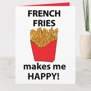 Pommes Frites Macht Mich Glücklich Pommes Frites Karte