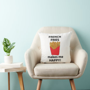 Pommes Frites Macht Mich Glücklich Pommes Frites  Kissen