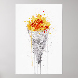Pommes frites poster