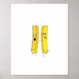 Pommes frites Thema Poster