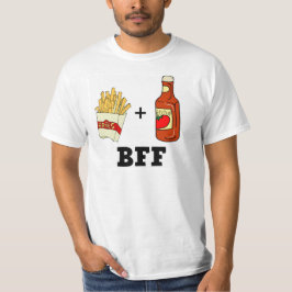 Pommes-Frites u. Ketschup BESTE FREUNDIN T-Shirt