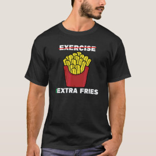 Pommes-Frites-Übung Gemüse Vegetarisch Veganismus  T-Shirt