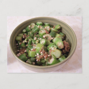 Pommes okra Postcard Postkarte