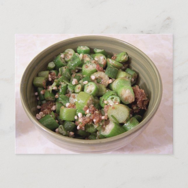 Pommes okra Postcard Postkarte (Vorderseite)