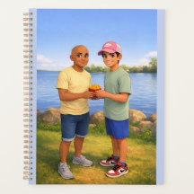 Pommes teilen am See