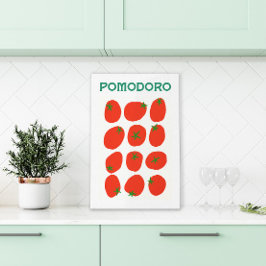 Pomodoro Italian Tomato Retro Moderner Vintager St Leinwanddruck