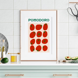 Pomodoro Italian Tomato Retro Moderner Vintager St Poster