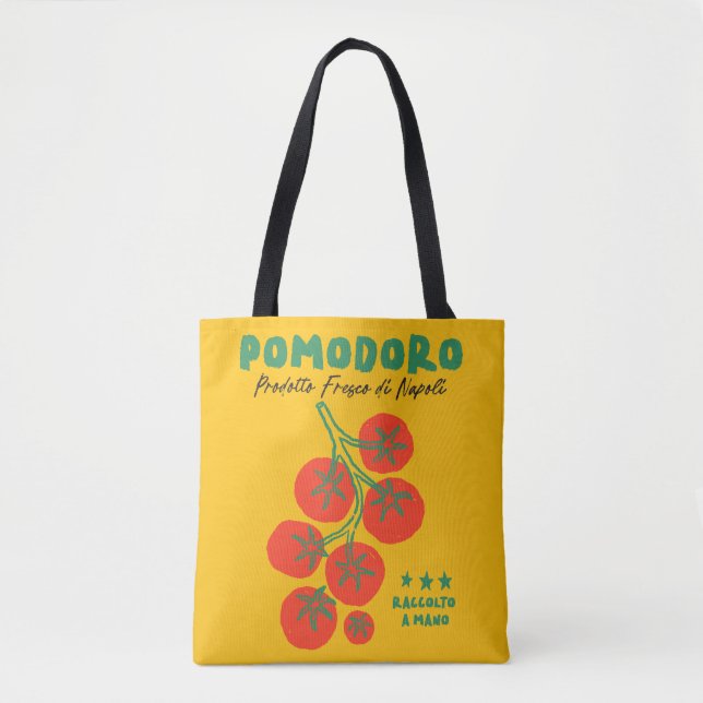 Pomodoro Tomato Yellow Italienischer Markt Tasche (Vorderseite)