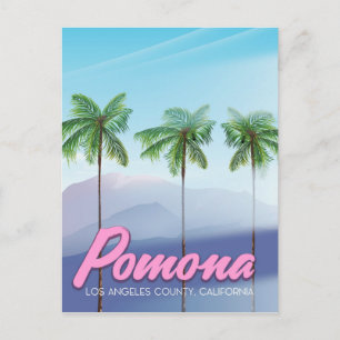 Pomona, Kalifornien USA Reiseplakat Postkarte