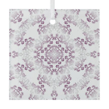 Pompadour Lila Geblüht Glasdekoration